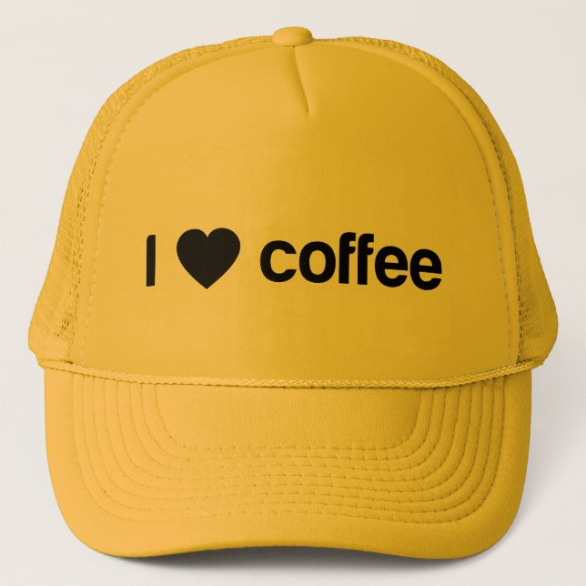 I love coffee trucker hat (Front)