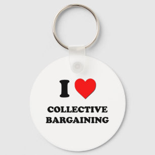 I love Collective Bargaining Keychain