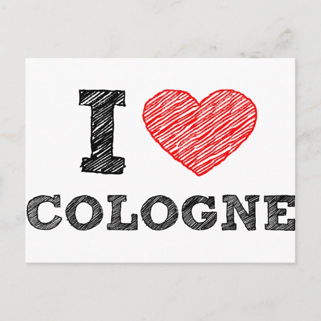 I Love Cologne Postcard (Front)