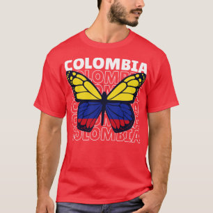I Love Colombia Colombian Flag Colombia Pride T-Shirt