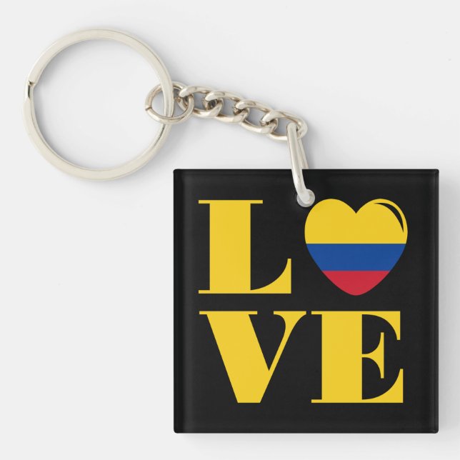 I love Colombia Keychain (Front)