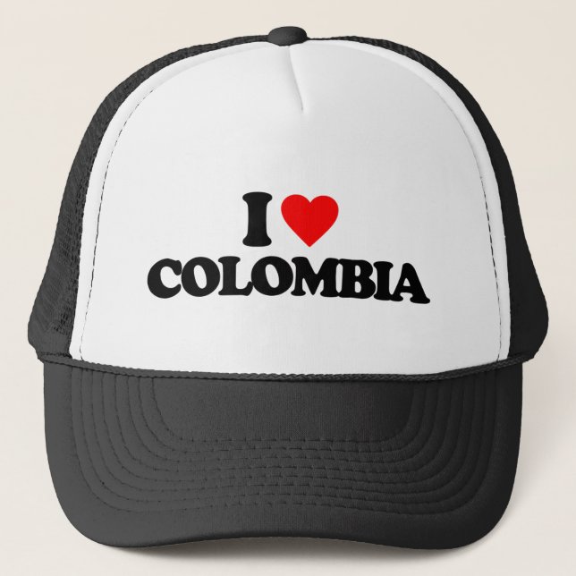 I LOVE COLOMBIA TRUCKER HAT (Front)