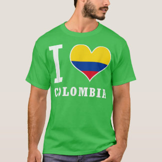 I Love Colombian , Yo Amo Colombia Camiseta T-Shirt