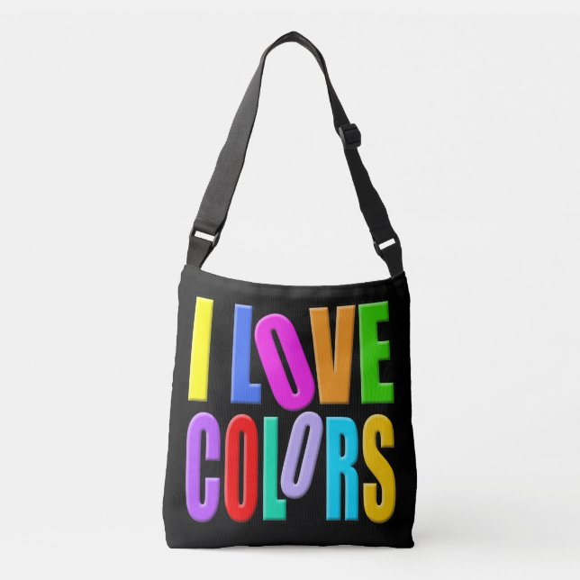 I love colors crossbody bag (Front)