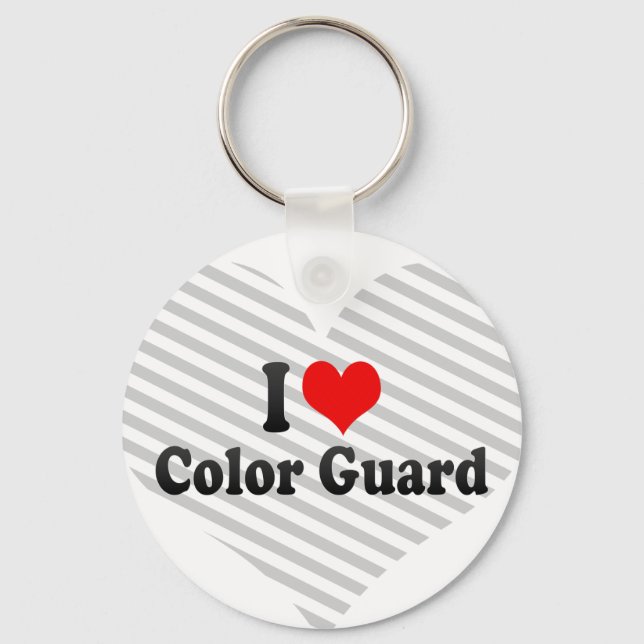 I love Colour Guard Keychain (Front)