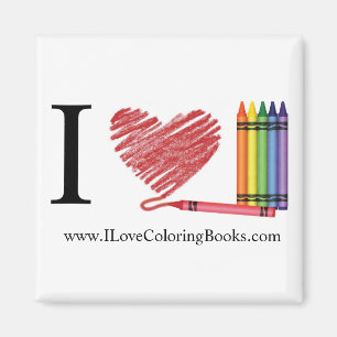 I Love Colouring Magnet