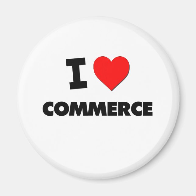 I love Commerce Magnet (Front)