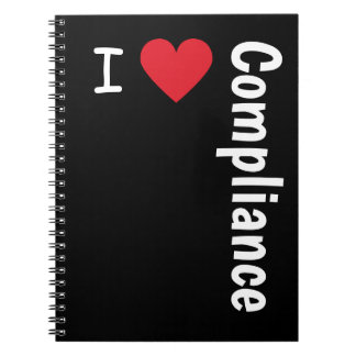 I Love Compliance Gift I Heart Compliance Officer Notebook