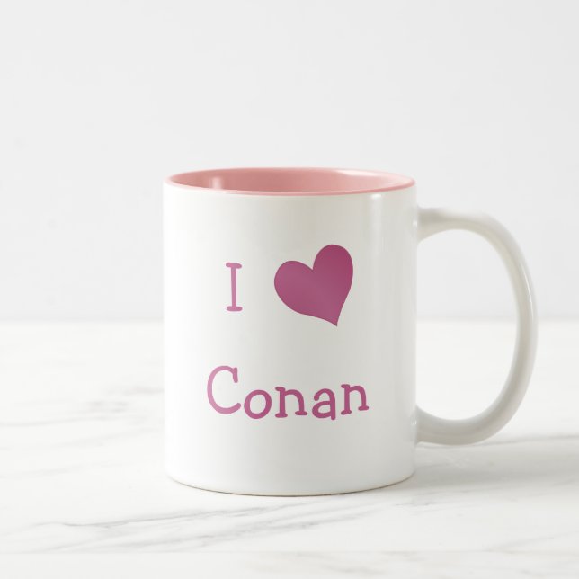 I Love Conan Two-Tone Coffee Mug (Right)