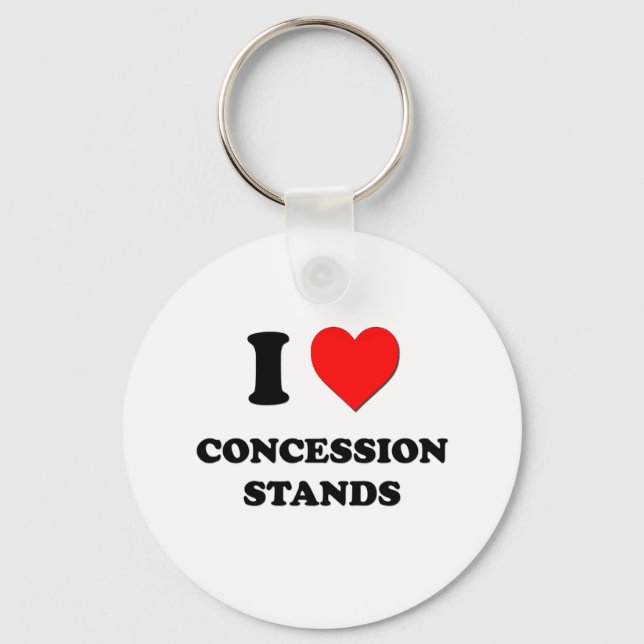 I love Concession Stands Keychain (Front)