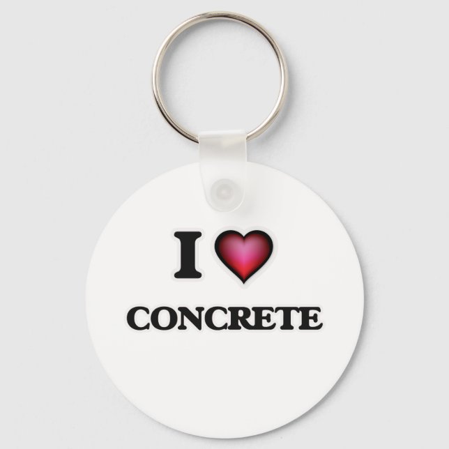 I love Concrete Keychain (Front)