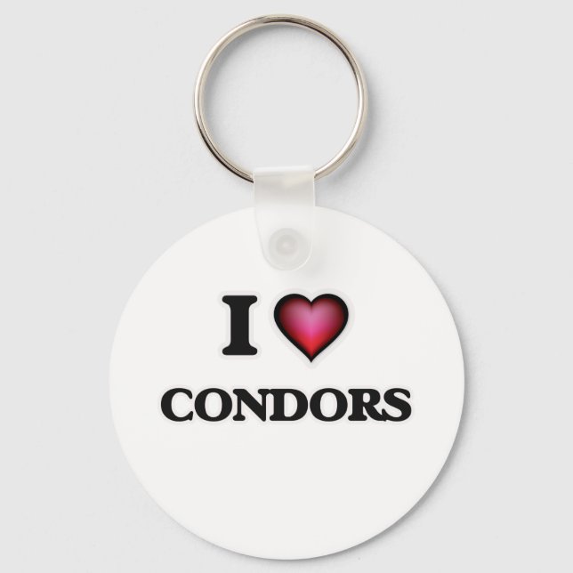I love Condors Keychain (Front)