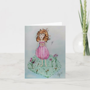 I love cone flowers note card