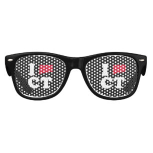 I LOVE CONNECTICUT -- CLASSIC - Map Design -.png Kids Sunglasses