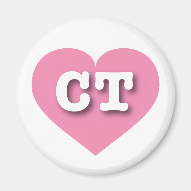 I love Connecticut - CT pink heart  Magnet (Front)