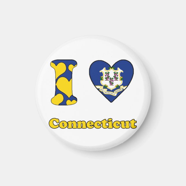 I love Connecticut Magnet (Front)