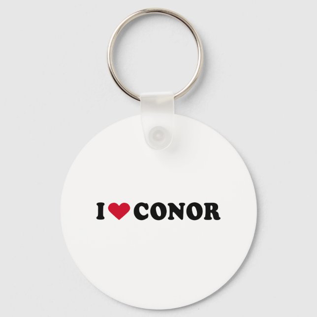 I LOVE CONOR KEYCHAIN (Front)