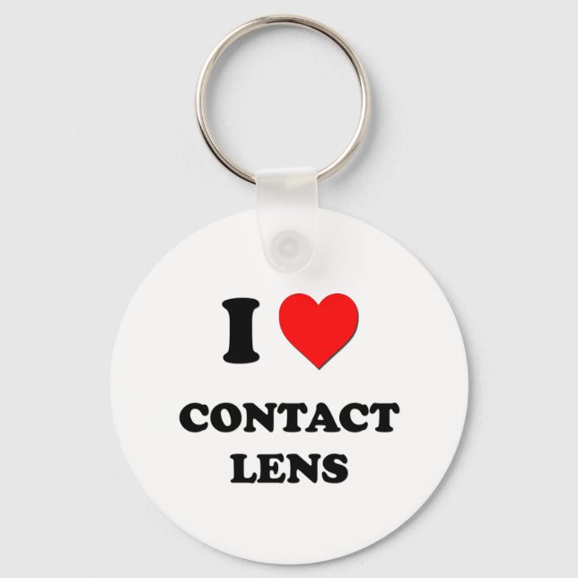 I love Contact Lens Keychain (Front)