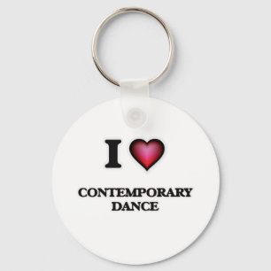 I Love Contemporary Dance Keychain