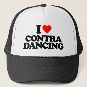 I LOVE CONTRA DANCING TRUCKER HAT