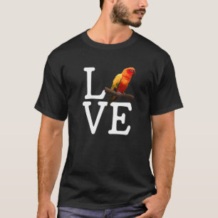 i love conure parrot sun conure T-Shirt