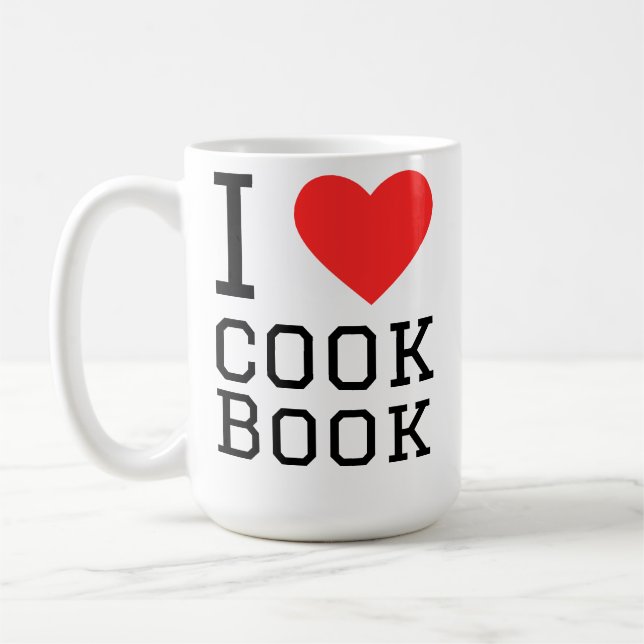 I love cook book coffee mug (Left)