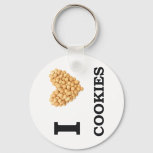 I Love Cookies Keychain