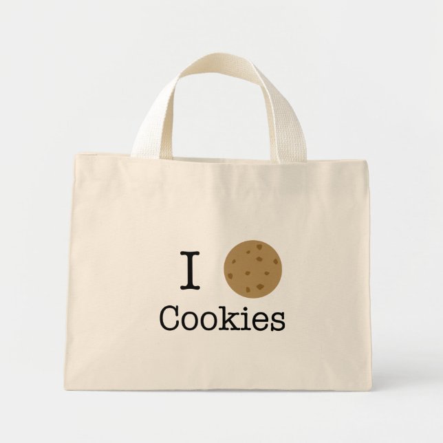 I love cookies mini tote bag (Front)