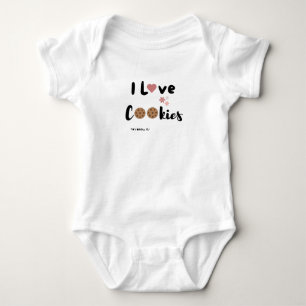 I love cookies, Tia's bakery Baby Bodysuit