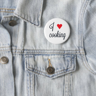 I Love Cooking 2 Inch Round Button