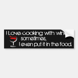 I Love Cooking Bumper Sticker