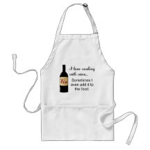 I love cooking with wine apron