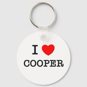 I Love Cooper Keychain