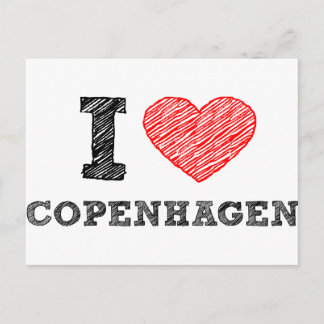 I love Copenhagen Postcard
