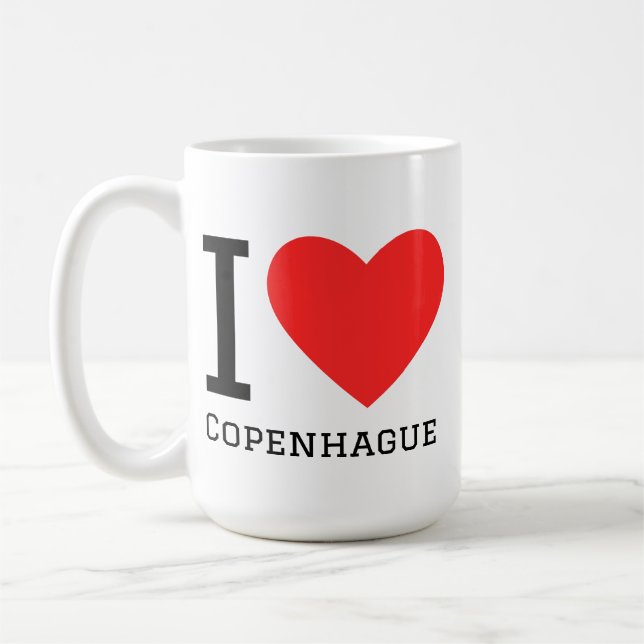I love Copenhague  Coffee Mug (Left)