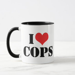 I Love Cops Mug