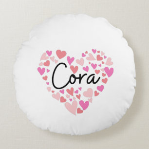 I love Cora Round Pillow
