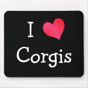 I Love Corgis Mouse Pad
