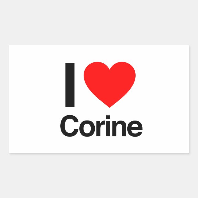 i love corine sticker (Front)