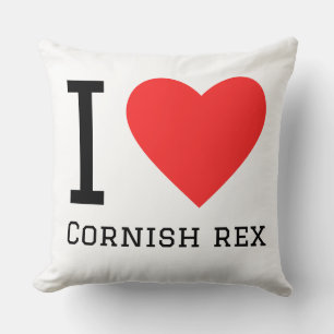 I love cornish Rex Throw Pillow