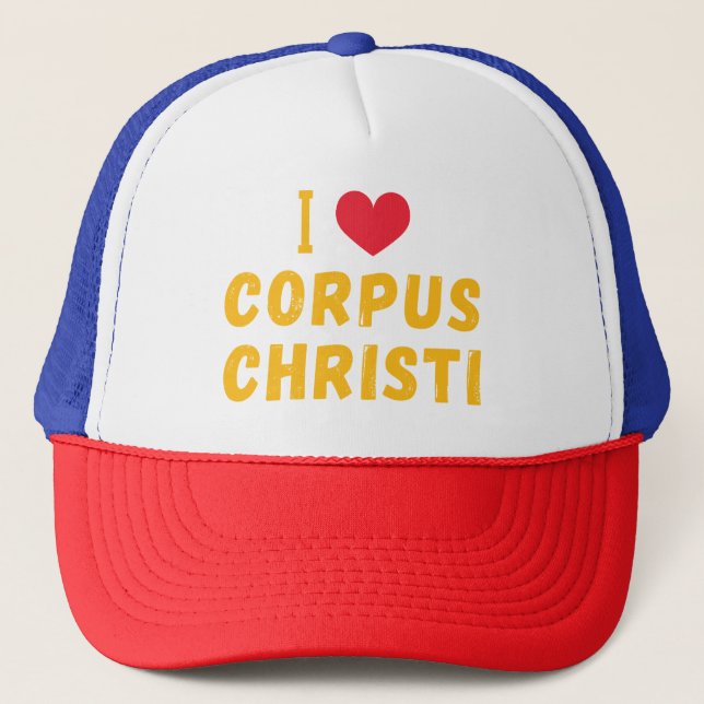 i love Corpus Christi,Texas Trucker Hat (Front)