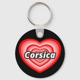 I love Corsica Keychain