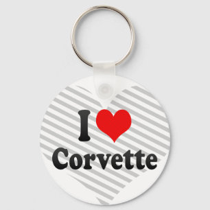 I love Corvette Keychain