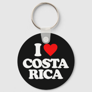 I LOVE COSTA RICA KEYCHAIN
