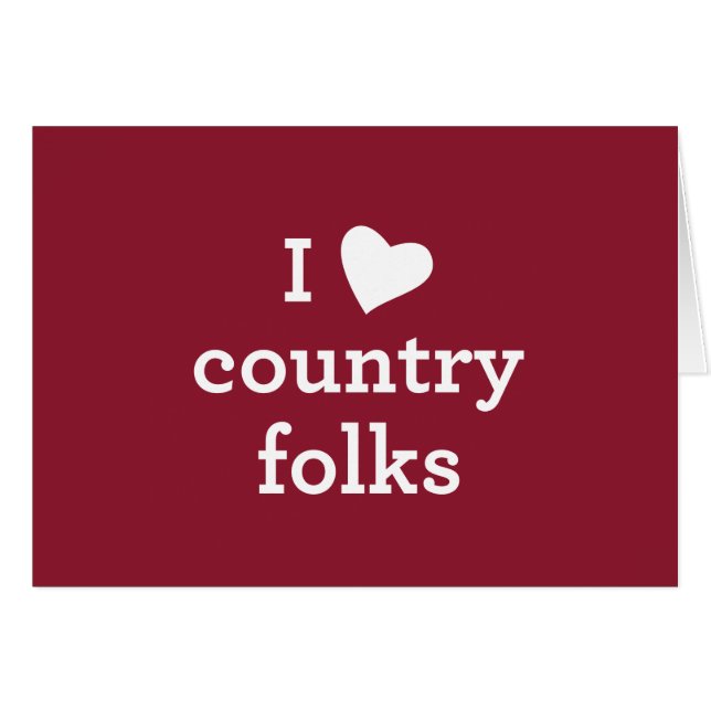 I Love Country (Front Horizontal)