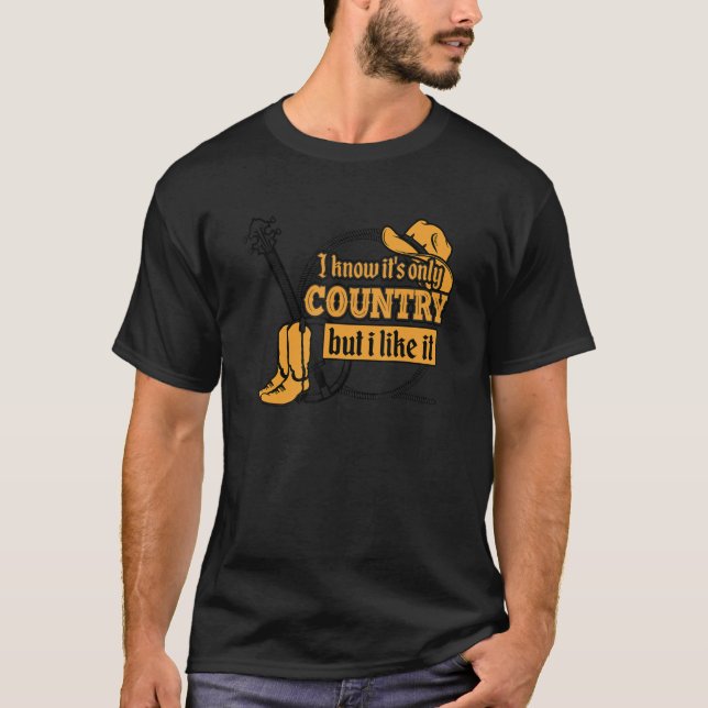 I Love Country Music 1 T-Shirt (Front)