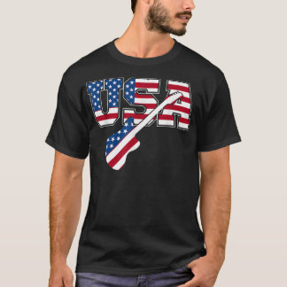 I Love Country Music USA Vintage Guitar American F T-Shirt