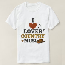 I Love Country Music white t-shirt
