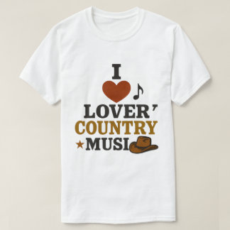 I Love Country Music white t-shirt