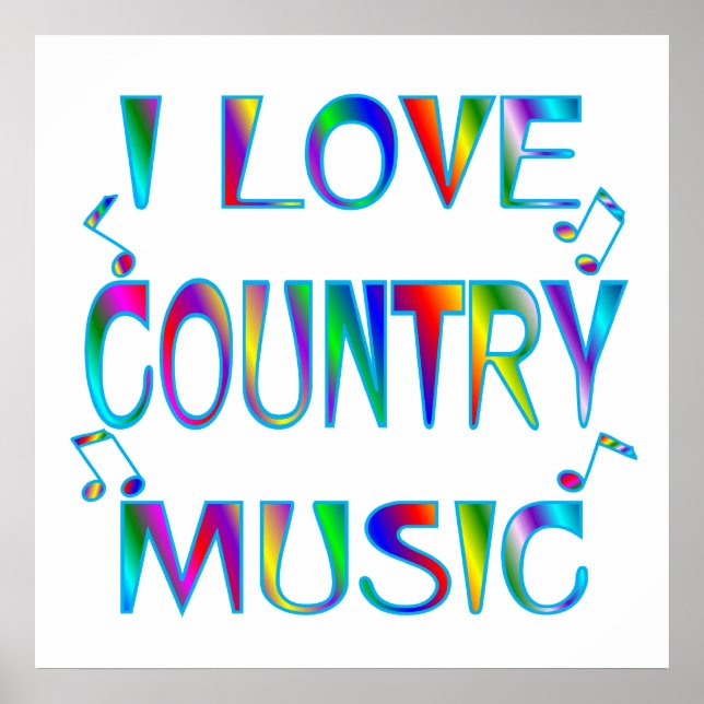 I Love Country Poster (Front)